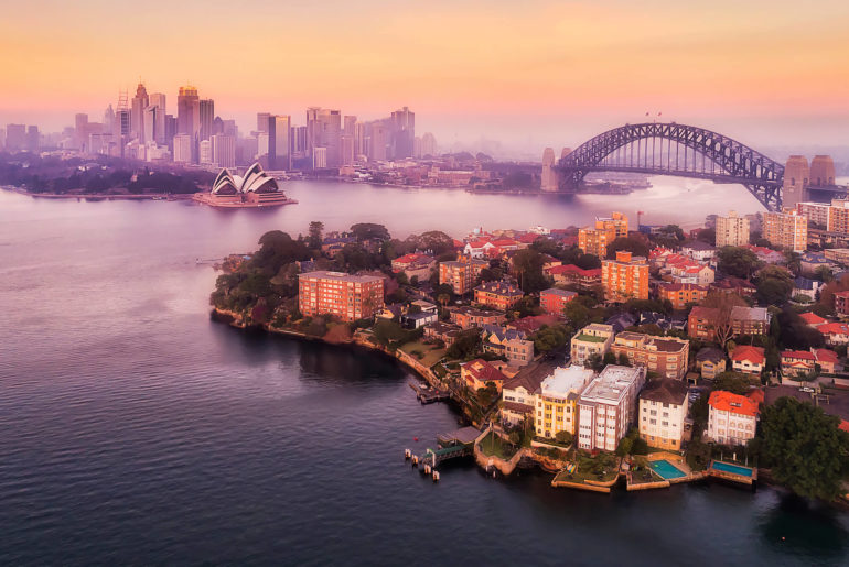 A wanderlust-inducing vista of water and bridge.