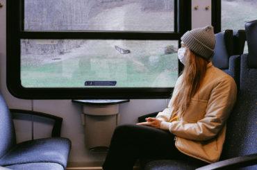 girl on train