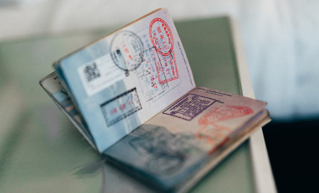 us passport used to travel the world