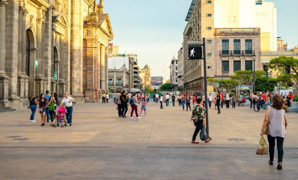 Guadalajara street in mexico