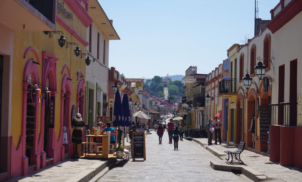 san cristobal streets in mexico