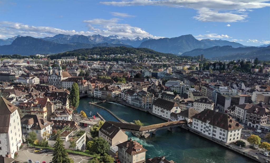 lucerne switzerland from above