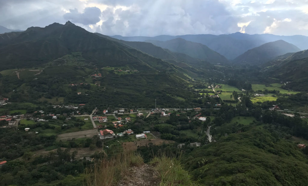 view over vilcabamba ecuador