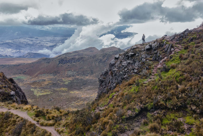 digital nomad on a mountain