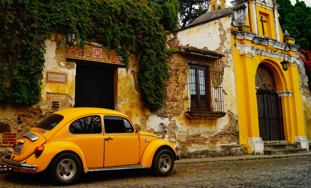 on the street in antigua