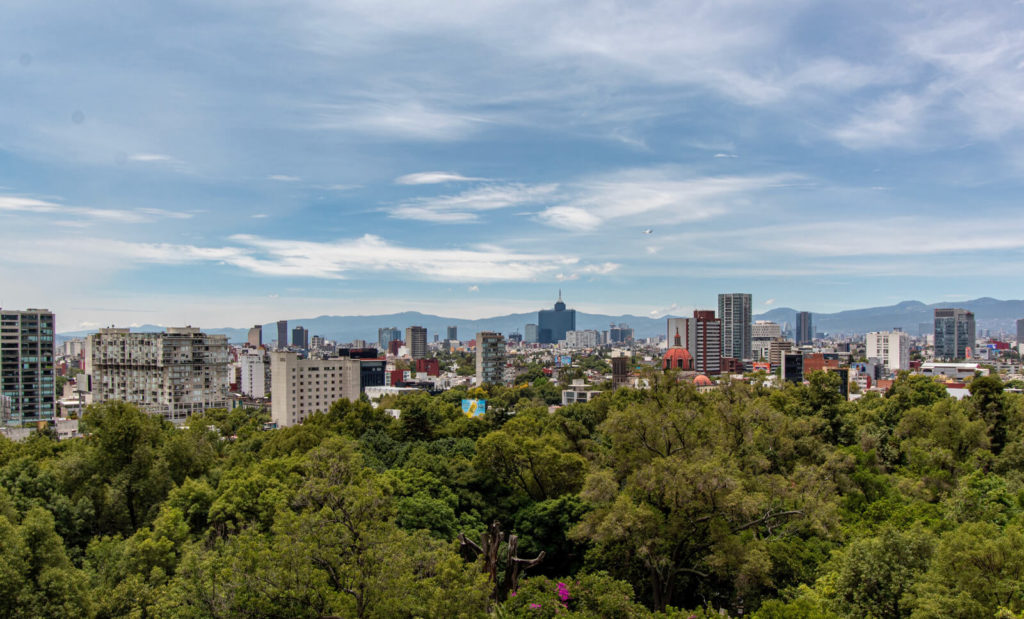 skyline in mexico city