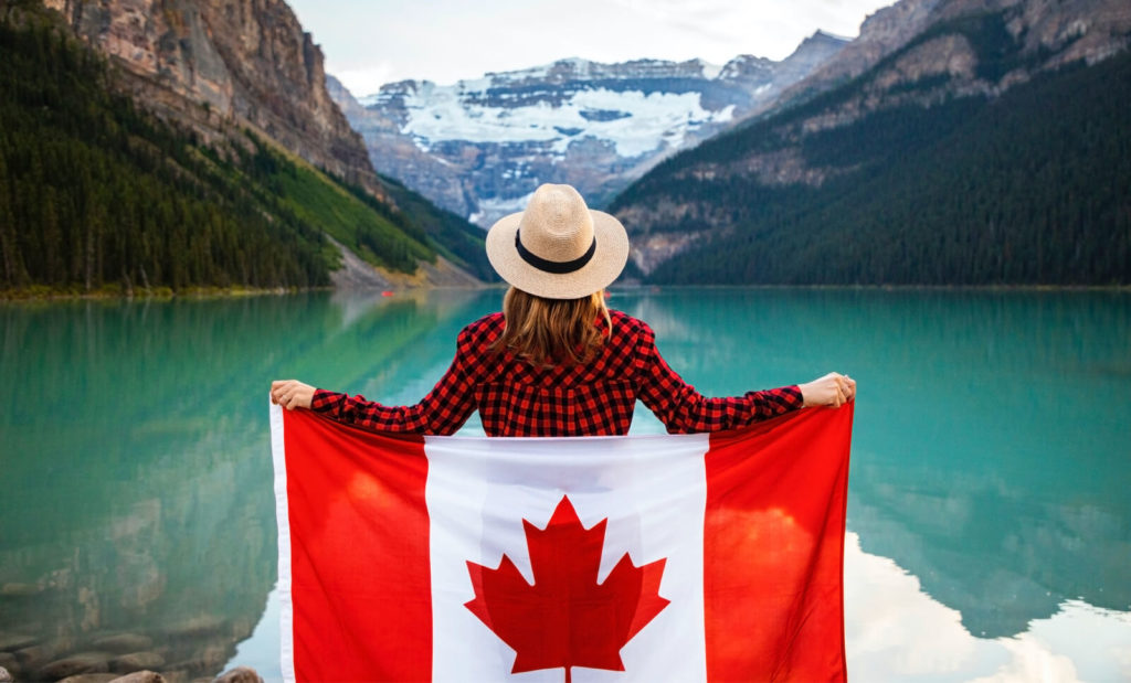 girl in banff