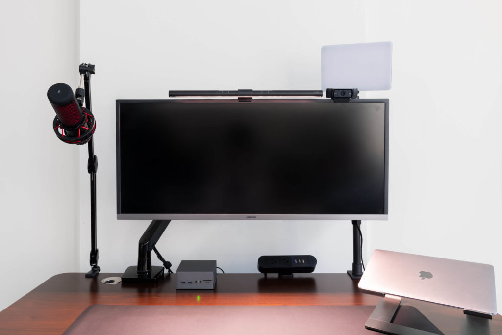 wide monitor for remote work