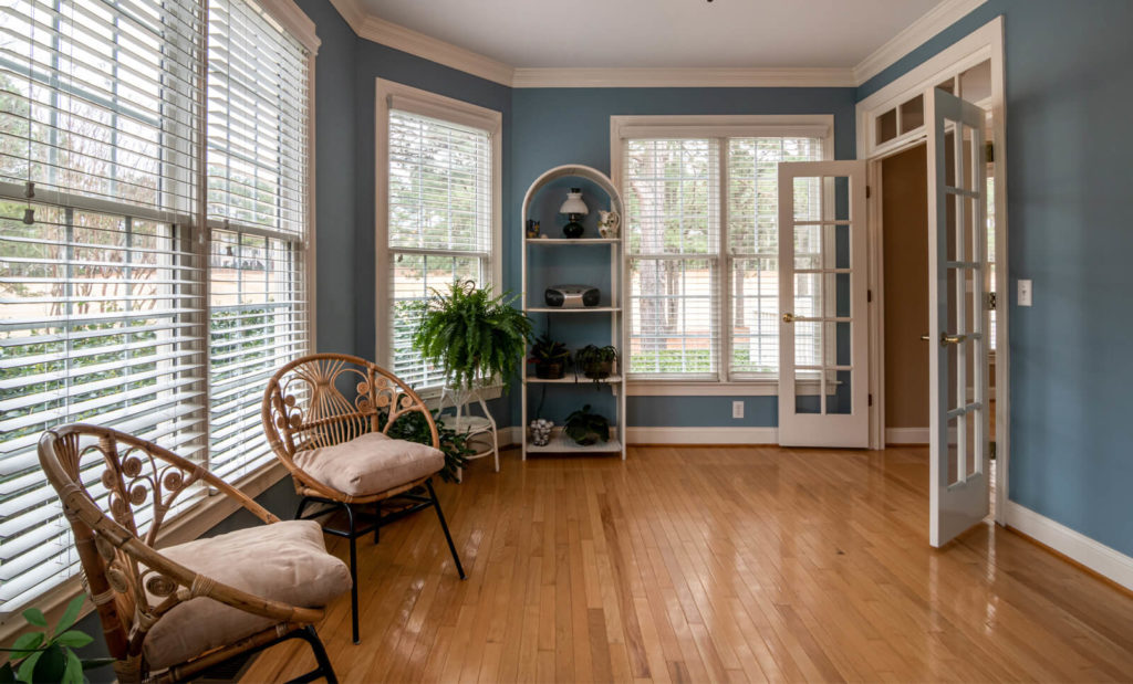 living room in a rental