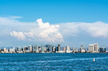 The neighborhood skyline in san diego